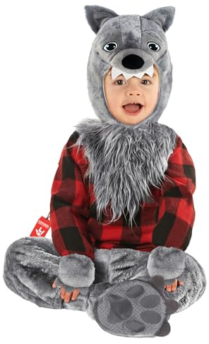 Morph Barnens Wolf Kostym, Baby Wolf Kostym, Barn Wolf Kostym, Baby Wolf Kostym, Hård Wolf Kostym Pojke, Rädd Barn Kostym, Halloween Barn Wolf Man Kostym Storlek T2