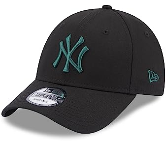 New Era New York Yankees MLB League Essential Black Green 9Forty Adjustable Cap - One-Size