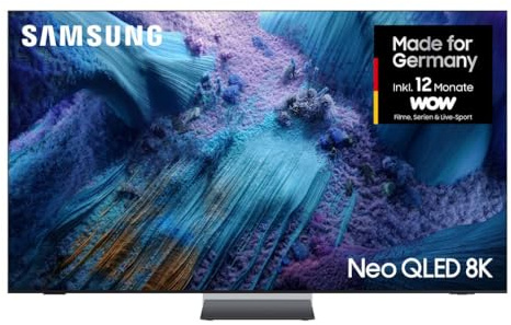 Samsung Neo QLED 8K QN990F 85 Zoll (214 cm) Mini LED Fernseher, Antireflexion, NQ8 AI Gen3 Prozessor, 8K Upscaling Pro, Wireless One Connect, Art Store Galerie, Samsung Vision AI Smart TV