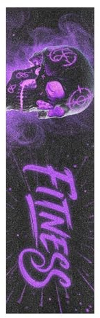 WDdZzyy Cool Skull Fitness Black Purple Grip Tape for Skateboards Bubble Free Scooter Accessories 33×9 Inch para Skateboard
