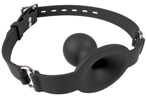 Ball Gag Bdsms Bocca Silicone SM Sex Toy Bocca con Cinturino Regolabile Bavaglio Traspirante Gag per Bondage a Sadomaso Aperta per Coppie Giocattolo del Sesso Coppia Adulti (Ø3,45 cm)