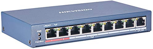 Hikvision 8 Poe 10/100m Unmanaged Switch +1 Uplink-Port 100m 802.3af/at 2