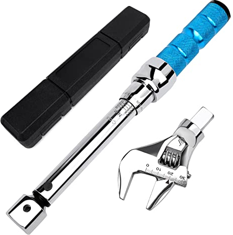 COTOUXKER Chiave dinamometrica regolabile, da 5 a 30 Nm, 30 mm, chiave dinamometrica a testa aperta, con clic e testa intercambiabile per Hvac Mini Split e sistema di refrigerazione