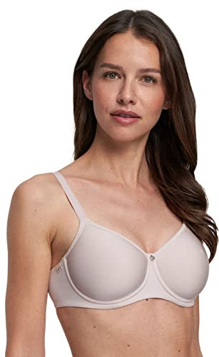 Susa Spacer BH Damen mit Bügel Catania I Damen-BHS aus atmungsaktivem Spacer Material I Angenehmes Hautgefühl I Cups ohne Naht vorgeformt I Sand I 100A