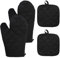 Guanti da Forno Presine da Cucina Set di 4 Guanti da Forno Professionale Guanti Forno per Cucinare al Forno e Alla Griglia