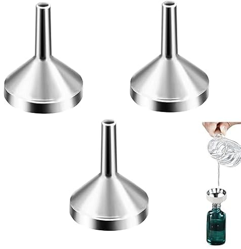 3PCS Small Funnels for Filling Bottles – Mini Plastic Funnels for Liquids, Powders & Small Containers – Ideal for Kitchen, Crafts, and DIY Projects