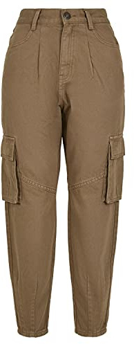 Urban Classics Cargo Femme Ballon Fit Twill, Vert Kaki, 29