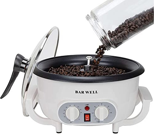 Machine à Torréfier les Grains de Café SHILINTONG, Torréfacteur Électrique pour Café, Noix, Cacahuètes, 750g, 220V 1200W, Revêtement Antiadhésif, Usage Domestique (avec fonction temps)