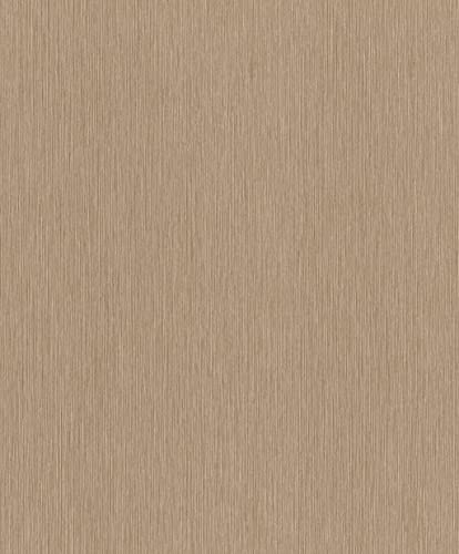 Rasch Papier peint non tissé uni doré avec structure textile de la collection Perfecto VI - 10,05 m x 0,53 m (L x l)