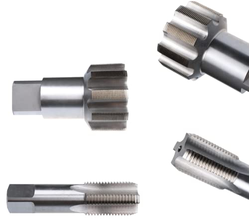 AM-Zerspanungstechnik Rohrgewindebohrer G1/4 | Gewindeschneider Zoll | HSS Rohrgewindeschneider | Whitworth Rohrgewinde G | Einschnitt Gewindebohrer Zoll Gewinde - G (BSP) 1/4