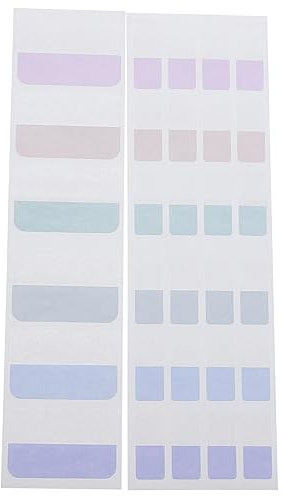 OFFSCH 300st Sticky-index-registerkarte Registerkarten Teilen Aufkleber Für Haustierseitennotizen Bunte Registerkarten Ordneretiketten Klebrige Textmarkerstreifen Pvc Selbstklebend