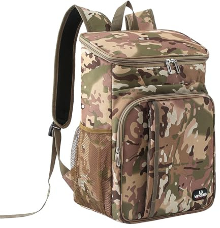 AUXDIQ Zaino da Picnic 18 Litri Zaino Termico Porta Pranzo Borsa Frigo Isoterma per Campeggio Barbecue Verde