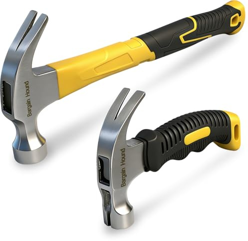 Claw Hammer 2PCS, 16oz & 8oz Claw Hammers