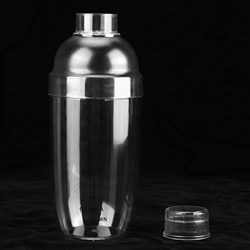 ZAWELIYO Förtjockad Cocktailshaker med Genomskinlig Skala Praktiskt Barverktyg för Bartendrar Milk Tea Shop Coffee Shop Plast 236g