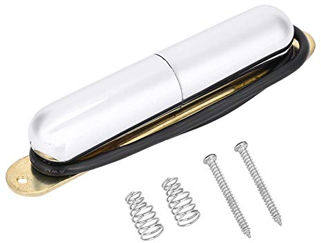 Dilwe E-Gitarren-Pickup, Alnico V-Magnet-Lippenstift-Tonabnehmer-Single-Coil-Pickup für ST-Gitarren-Zubehörteile( Silber)