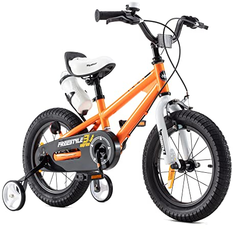 RoyalBaby Freestyle Kinderfahrräder, Orange, 12 Inch