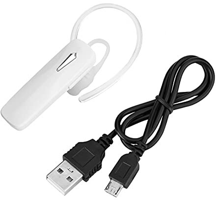 Niiyen Cuffie aziendali, Cuffie Bluetooth, Cuffie intrauricolari Bluetooth con Gancio per l'orecchio True Wireless Business Auricolari per Le aziende, L'Ufficio(Bianco)