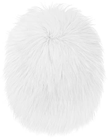 WLLHYF 20 x 30 cm kleine ovale Pelzteppiche zottelige Stuhlhussen Wohnzimmer Schlafzimmer Sofa Boden künstliche Flauschige Teppiche Produkt Schreibtisch Fotografie für Schmuck Uhren Kosmetik Ornament
