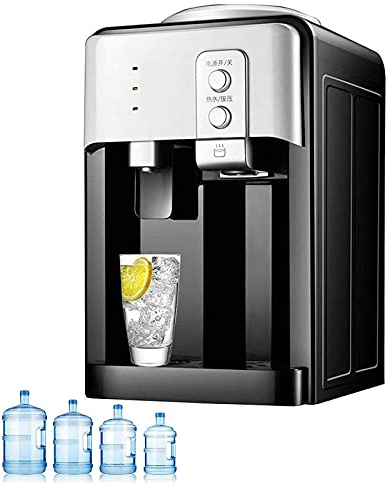 FUYAO Distributore di Acqua Elettrico 220 V,Distributore d'Acqua da Tavolo Fontana bevente del riscaldatore di Acqua ghiacciata Calda Fredda per Il Bar del tè dell'hotel del Ministero degli Interni