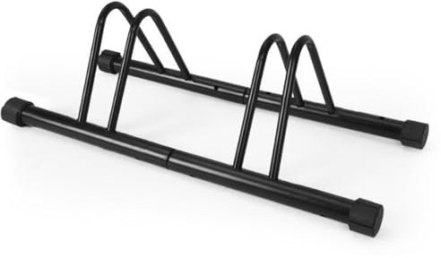 ENGWE MTB Support de rangement pour vélo, support de stationnement au sol pour 3 vélos, support de rangement extérieur en métal pour vélo pour garage ou abri de jardin (2 stations de vélo)