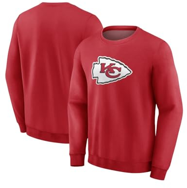 Kansas City Chiefs NFL Sweatshirt Shirt ** Primary Logo Crew ** (Rot, DE/NL/SE/PL, Alphanumerisch, L, Regular, Regular)