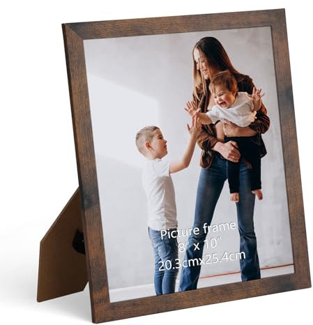 Vasemouh Cornice 20x25 in MDF di Colore Marrone Vintage,Design Semplice, Multifunzionale, Cornice Foto la Scelta Ideale per Decorare la Casa e i Luoghi Pubblici, 1 Pezzo