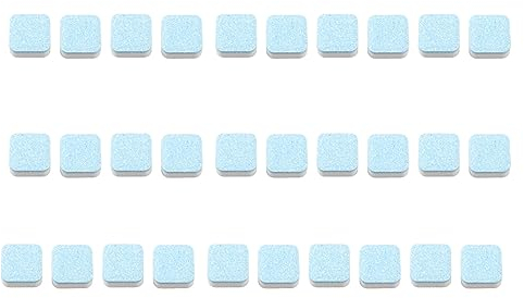 WOHPNLE 30 pièces comprimés de Nettoyage pour Machine à Laver, détartrant pour Lave-Linge, comprimés de Nettoyage en Profondeur, nettoie Les laveuses à Chargement Frontal et à Chargement