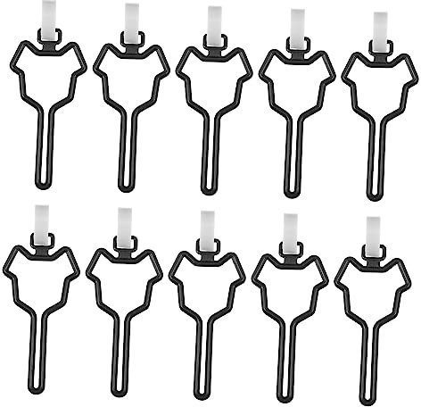 Levemolo 10st Clip Für Haustierkotbeutel Cliphalter Hundetasche Träger Freihändige Hundeleine Leinehalter Für Kotbeutel Gassi-zubehör Für Hunde Importiertes Polyethylen Hoher Dichte Black