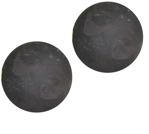 HOHOVYVY Set di 2 palline di fuoco in ceramica per focolare, per decorazione della palla di fuoco, riutilizzabili, rotonde, per fuoco in interni ed esterni (5 in)