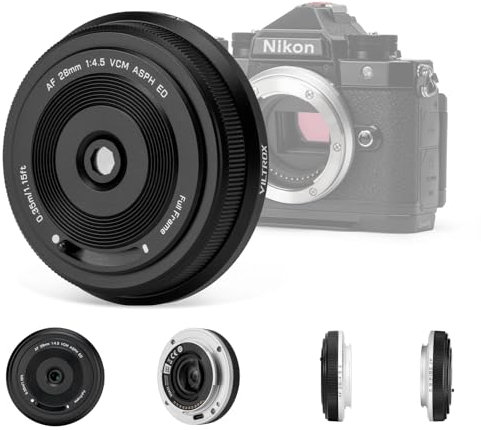 VILTROX 28mm F4.5 Full-Frame STM Autofocus Lentes for Nikon Z Mount Lentes de Cámara Lentes Compatibles for Nikon Z9 Z8 Z7 Z6 Z5 Z50 Z30 ZFC