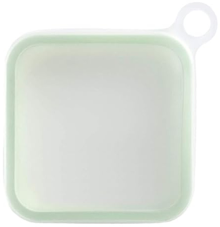 Kueohse Portatile In Silicone per Sandwich, Toast, Pranzo al Sacco, Contenitore per Alimenti con Maniglia, Snack, Ufficio, Studenti,