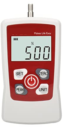 Dispositivo de medición de fuerza digital, Medidor de fuerza Digital de 500N, 50kg, 110Lb, 1800Oz, medidor de fuerza portátil con retroiluminación LCD, apagado automático