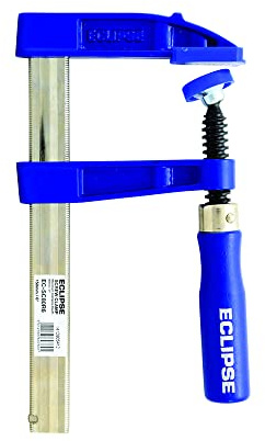 Eclipse Professional Tools EC-SC80R6 80mm Depth Screw Clamp 150mm (6) Clamping Capacity, Blue and Silver