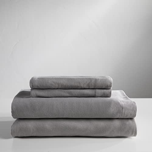 Baltic Linen Jersey Bettlaken-Set, Cal King, Grau