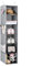 Univivi Hängeregal Kleiderschrank Organizer, Schrank Organizer Hängend mit 6 Fächer & Seitlichen Netztaschen, Hängeschrank-Organizer und Stauraum faltbar, grau