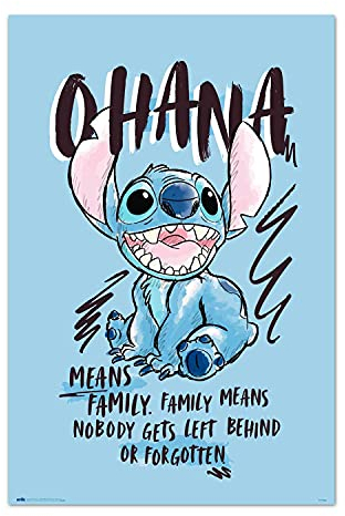 Grupo Erik Póster Disney Stitch - Lamina decorativa Disney - Producto con licencia oficial, Multicolor (GPE5522)