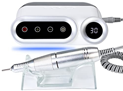 Premium LED Nagelfräser Nail Drill Gelnägel Acrylnägel 30.000 U/Min, Fräser für Nagelstudio - Nagelmodellage Maniküre Pediküre Set auch für Anfänger geeignet