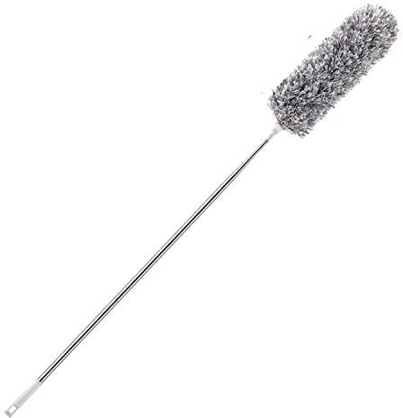 Extendable handle Feather Duster 280cm Long Telescopic Magic Static Duster Brush Microfibre XL Extra Long Reach Range CLeaning High Ceiling Fans, Blinds, Cobweb Cleaning Roof Large Conservatory Window