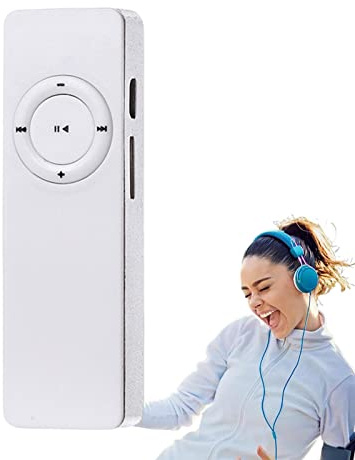 Tioheam Lecteur MP3 pour Courir,Lecteur Audio numérique avec Haut-Parleur intégré et Batterie | Lecteur MP3 Rechargeable avec Emplacement pour Carte mémoire, Prend en Charge jusqu'à 32 Stockage