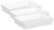 Rotho Linus Aufbewahrungsschale A4, Kunststoff (PP) BPA-frei, transparent, A4 (34,5 x 27,0 x 6,0 cm) (Packung mit 3)