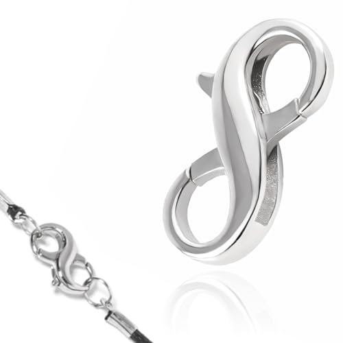 MQLSAERI Chiusure per Collane 925 Argento Chiusura a moschettone Chiusura a moschettone Bracciale Collana Fai da Te per Bracciale Collana Creazione di Gioielli Fai da Te