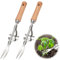 Vordpe 2 Pezzi sarchiatore Manuale per Il Giardino, sarchiatore in Acciaio Inossidabile, sarchiatore per Radici in Acciaio di qualità, sarchiatore Manuale per Giardino, sarchiatore per Radici