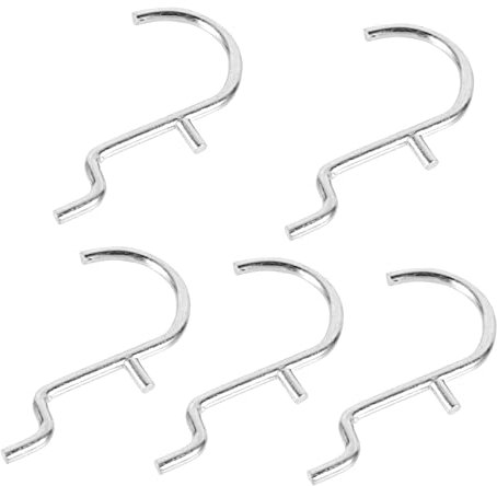 MUSISALY 5pcs U-Shaped Hook Perforated Wall Hooks Heavy Duty Pegboard Display for Pegboard Wall Hanging Made of Pegs for Key for Display Shelf