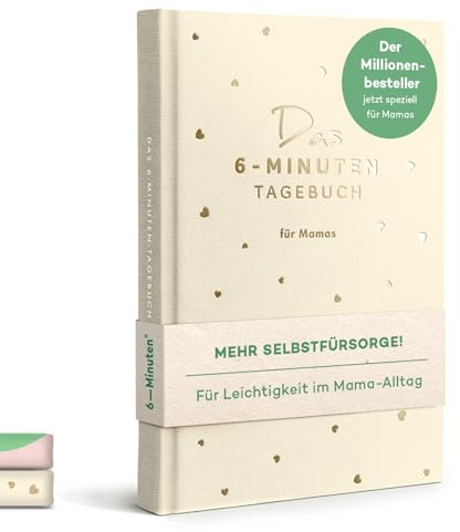 6-Minuten® Tagebuch für Mamas – Der Millionenbestseller jetzt speziell als Geschenk für Mama – Geschenke für Mama – Für mehr Achtsamkeit & Selfcare