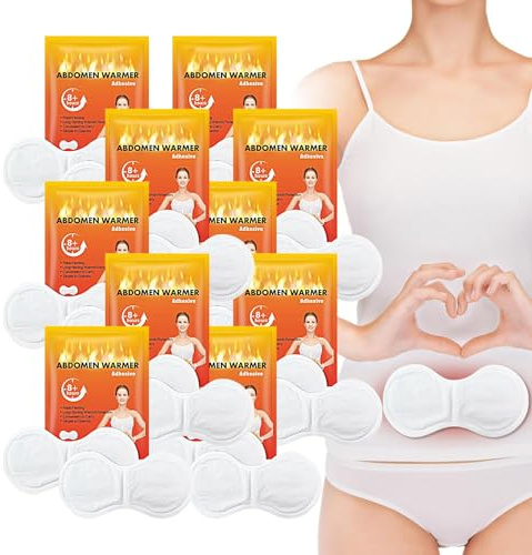 Patches adhésifs auto-chauffants : chauffe-ceinture portable 10 x, coussin de chauffage menstruel pour la douleur | Coussinets thermiques réutilisables pour le dos