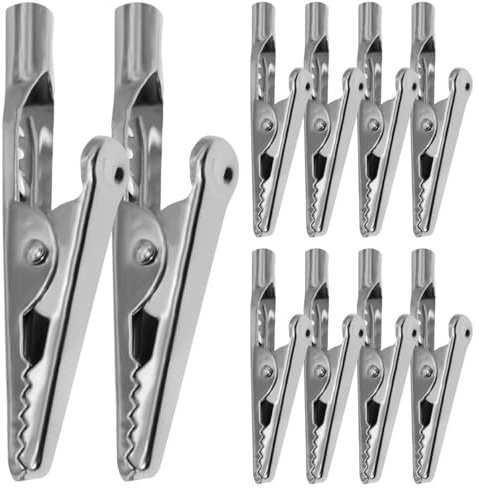 Morsetti a coccodrillo, Morsetti a coccodrillo piccoli 10PCS 51mm 10a per test elettrici Metallo, clip elettrici