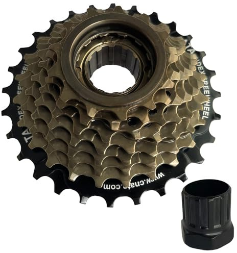 GUOFANG Roue libre 6/7/8 vitesses pour VTT et vélo pliant, aluminium, positionnement rotatif universel