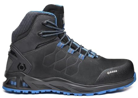 Base Protection, K-Road Top Botte de Sécurité pour Femmes et Hommes, Noir et Bleu, Taille 45