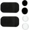 6 Pièces Tapis Antidérapant Voiture Tableau de Bord,Carré et Rond, Tapis Adhésif Antidérapant pour Tableau de Bord de Voiture, Tapis Collant pour Telephone Voiture pour Porte Lunettes