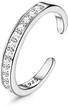 ORAZIO S925 Sterling Silver Toe Rings for Women White Gold Plated Arrow Infinity Vintage Celtic Knot Daisy Flower Stylish Toe Rings Adjustable Toe Band Rings Summer Beach Foot Jewelry Set